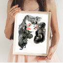 Recherche de peinture visage posters Aquarelle