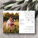 Recherche de floral noir et blanc invitations Boho