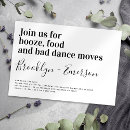 Recherche de humour de danse invitations Typographie