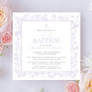 Recherche de lilas baptême invitations Moderne