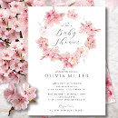 Recherche de cherry blossom baby shower invitations Floral