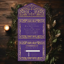Recherche de violet mariage invitations Élégant