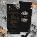 Recherche de halloween menus Noir et or