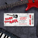 Recherche de rock and roll anniversaire invitations Rockstar