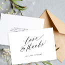 Recherche de remerciement mariage cartes Noir et blanc