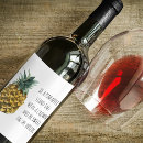 Recherche de ananas bouteilles vin étiquettes Drôle