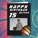 Recherche de basketball anniversaire cartes Garçon