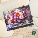 Recherche de bouquet cartes postales Pivoine
