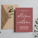 Recherche de marsala invitations Minimaliste