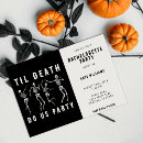 Recherche de halloween enterrements vies jeunes filles invitations Noir et blanc