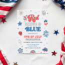 Recherche de les etats unis invitations Rouge blanc et bleu