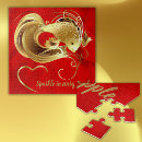 Recherche de poissons rouges puzzles Moderne