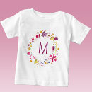 Recherche de initiales bébé tshirts Moderne