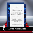 Recherche de collecter des fonds invitations Noir et or