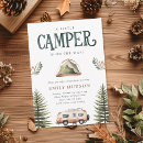 Recherche de de camping baby shower invitations Camper