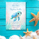 Recherche de océan bleu invitations Tortue de mer