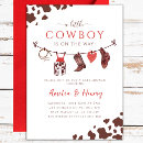 Recherche de cowboy baby shower invitations Impression de vache