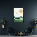 Recherche de coucher du soleil abstrait art Rétro
