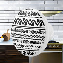 Recherche de motif tribal boutons et poignées de porte Noir