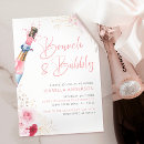 Recherche de brunch de champagne invitations Rose et or