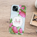 Recherche de fleurs romantiques iphone coques Nom monogramme