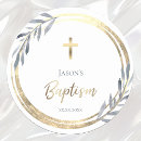 Recherche de baptême garçon autocollants Élégant
