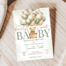 Recherche de green baby shower invitations Neutre pour le genre