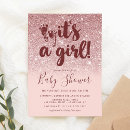 Recherche de pink rose invitations C'est une fille