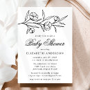 Recherche de croquis invitations Fleurs esquissées