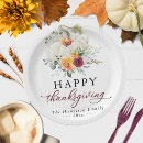 Recherche de thanksgiving paper assiettes Fleurs