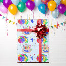 Recherche de ballons colorés papier cadeau Nom