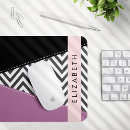 Recherche de zigzag gris tapis souris Monogramme