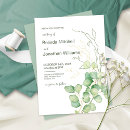 Recherche de simplicité élégante invitations Verdure