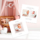 Recherche de naissance carrées invitations Minimaliste