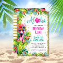 Recherche de flamingo invitations Aloha