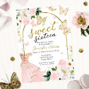 Recherche de floral girly invitations Rose