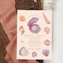 Recherche de seashell mariage invitations Océan