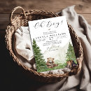 Recherche de woodland bear invitations Rustique