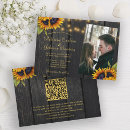 Recherche de tournesol mariage invitations Bois de grange