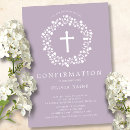 Recherche de lavande confirmation invitations Religieux