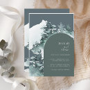 Recherche de vert sapin mariage invitations Hiver