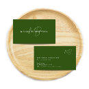 Recherche de vert foncé cartes visite Boss