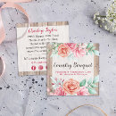 Recherche de style rustique cartes visite Pour elle