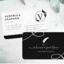 Recherche de notaire cartes visite Noir et blanc