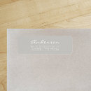 Recherche de script wedding étiquettes adresse retour Minimaliste