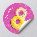 Recherche de donuts autocollants Jeune fille