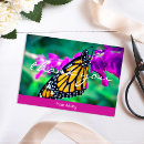 Recherche de pink butterfly remerciements cartes Floral