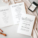 Recherche de typographie mariage programmes De cérémonie de