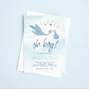 Recherche de de cigogne baby shower invitations Bleu