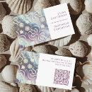 Recherche de motif floral élégant cartes visite Blanc